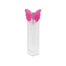 color butterfly small capacity lid elegant cute matte glass perfume bottle